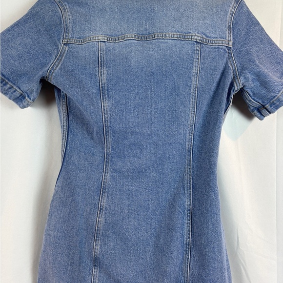 Zara Blue Denim Mini Dress - Picture 5 of 7